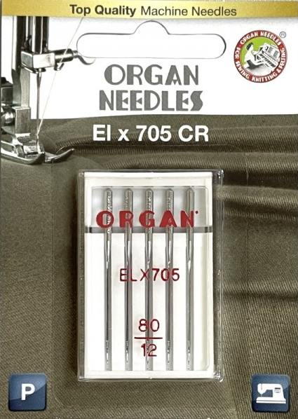 Набір голок ORGAN ELx705 80 (для оверлоків) Набір голок ORGAN ELx705 80 (для оверлоків)