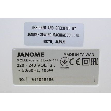 JANOME Excellent Lock 777 Оверлок