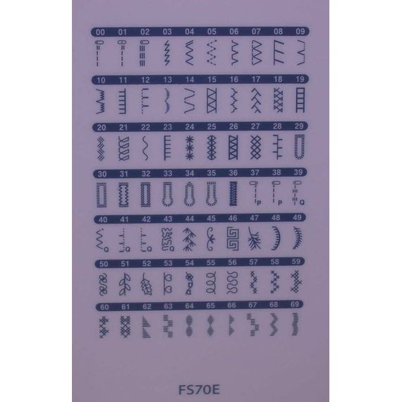 BROTHER FS-70E строчки