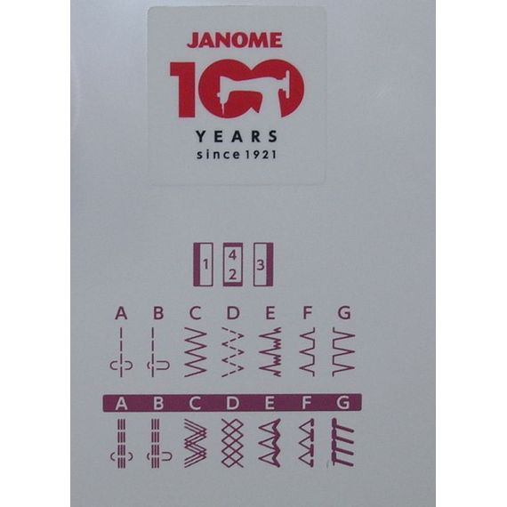 JANOME 311 PG  строчки