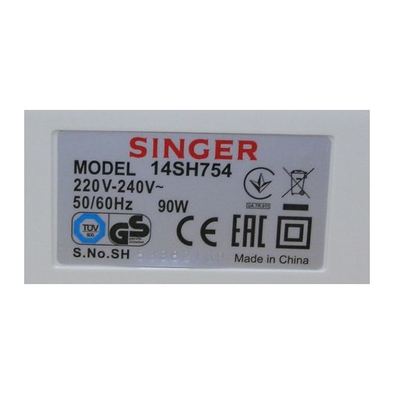 SINGER 14SH 754 потужність